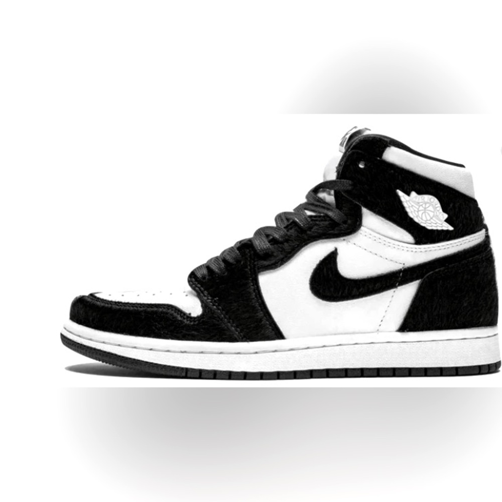 Nike Air High-Top Sneakers in Black and White